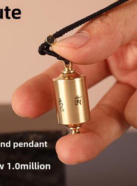 慈剑日光月光黄铜吊坠藏式变形简戴装饰项炼手捻手挑吊坠
