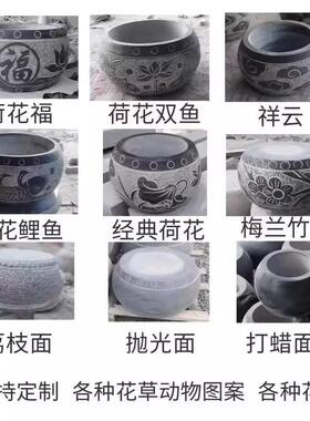 柱基石石墩底座木柱石鼓彷古柱墩石柱顶筑基石天然青石墩子柱墩石