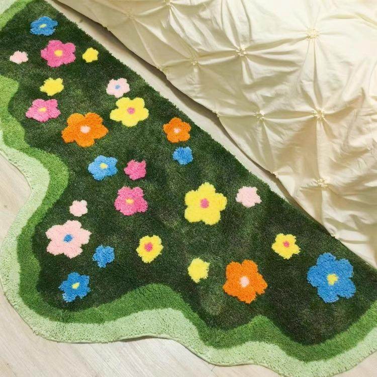 地毯卧室格丝诺改造床边苔藓花园不规则艺术感异形立体客厅地垫,淘宝优惠券,粉丝福利购,淘宝优惠卷