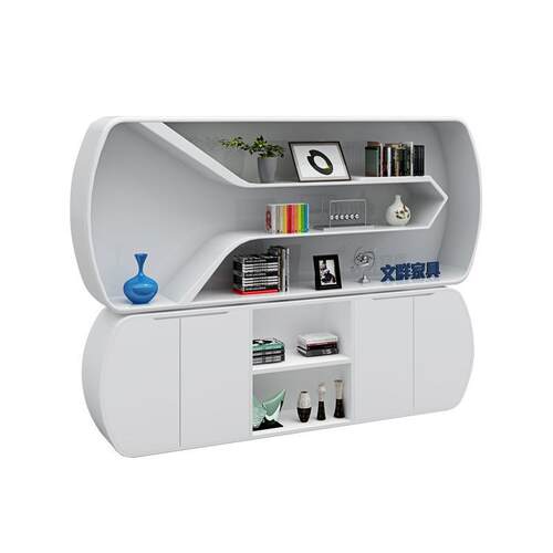 慧玩家具文件柜资料柜装饰柜简约现代书柜档案柜资料柜钢琴烤漆柜 - 图3