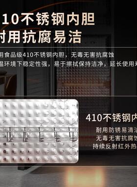 金立消毒柜家用立式迷你小型双门高温不锈钢商用大容量消毒碗盘柜