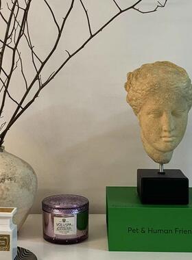 中古轻奢艺术像雕塑摆件几展柜办人公家居客茶玄关人物软装饰AQA