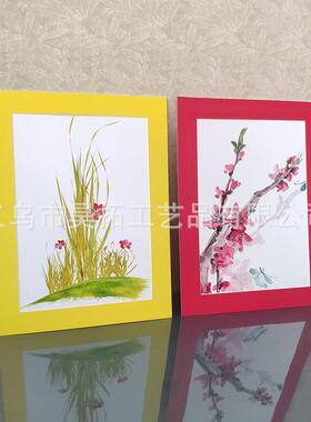 简易儿童画卡纸画框4开8K卡纸相框奖状水彩画框装裱A3A4儿童画框