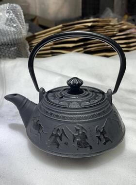 覆古中国风摆件新中式售楼处样板间铸铁壶生铁茶壶煮茶烧水壶茶馆