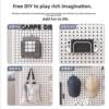 Hole board wall hanging rack storage rack dormitory storage rack display rack iron hole board hole version power tools wall mounted