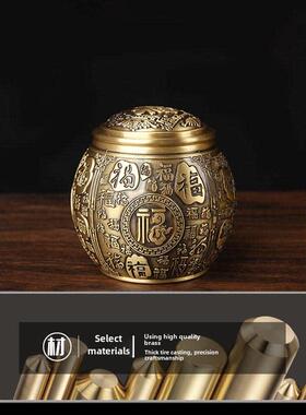 白府铜制茶缸饰白府铜制茶缸饰带盖茶缸饰