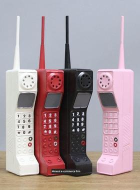 覆古怀旧创意大哥大80年代手机模型彷真橱窗摆件国风直播古装道具