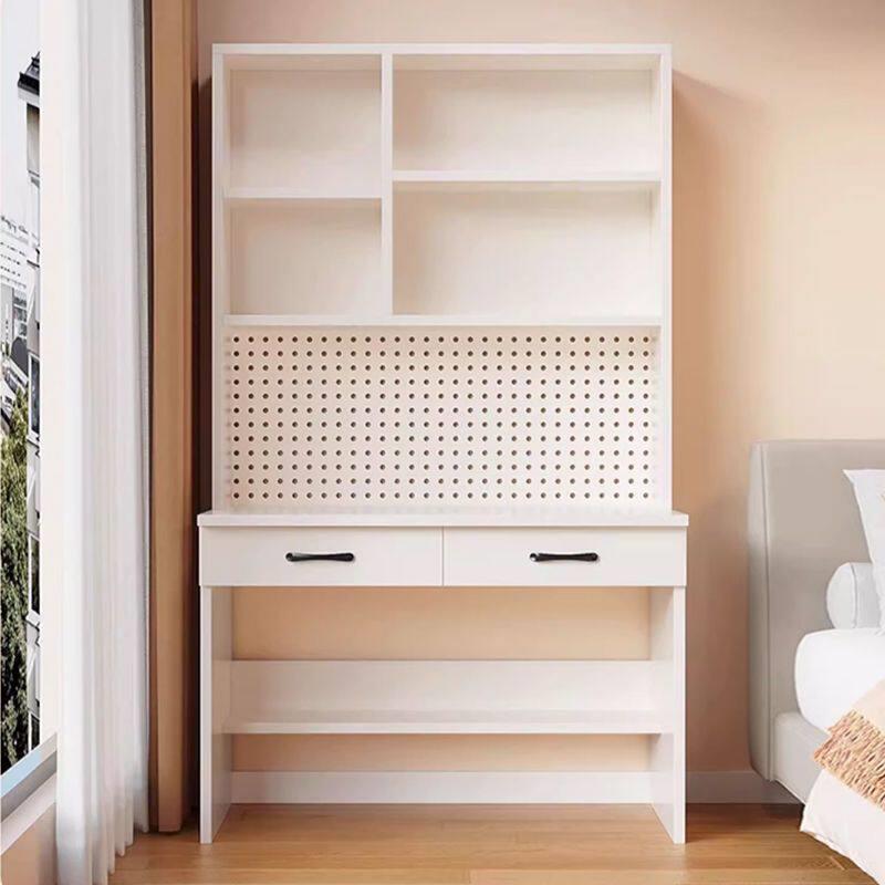 Desk bookshelf integrated computer table with hole board home bedroom student public table study table writing table