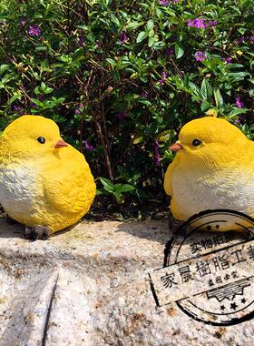 创意礼物庭院家居仿真可爱小鸡树脂雕塑工艺品摆件户外小动物装饰