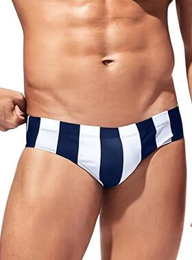 C 49641 Men's striped swim trunks 士条纹游泳裤跨境速卖
