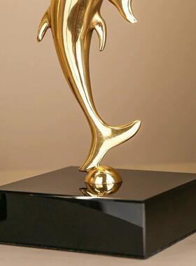 金属地球仪轻奢高档装饰办公室高级感摆件书房客厅玄关工艺品礼物