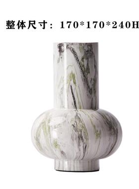 创意现代新中式树脂花瓶插花花器摆件客厅书房样板房售楼处装饰品