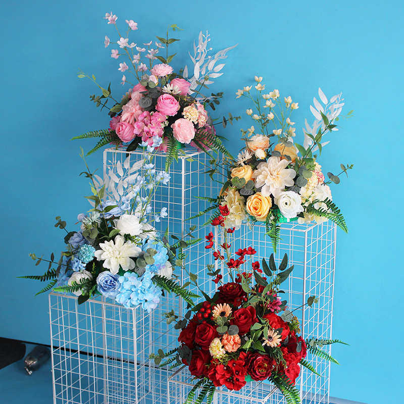 婚庆道具路引花舞台布置装饰仿真绢花婚礼堂新款罗马柱花球盆花,淘宝优惠券,粉丝福利购,淘宝优惠卷