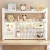 Desktop storage shelf office desk multi-layer bookshelf iron table student computer desk storage hole board bookshelves