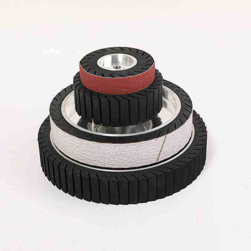 厂家批发离心橡胶轮 砂带机抛光轮铝轮铝芯砂带轮包胶轮砂套,淘宝优惠券,粉丝福利购,淘宝优惠卷