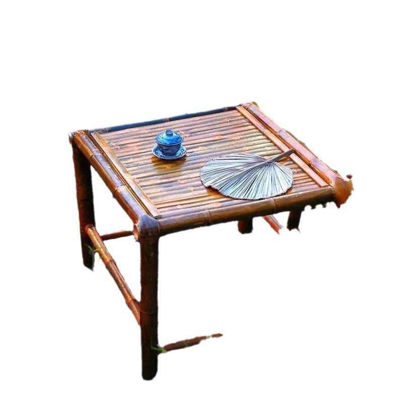 老式竹桌茶桌围炉煮茶户外野炊桌椅全套竹子茶几竹子复古民宿茶馆,淘宝优惠券,粉丝福利购,淘宝优惠卷