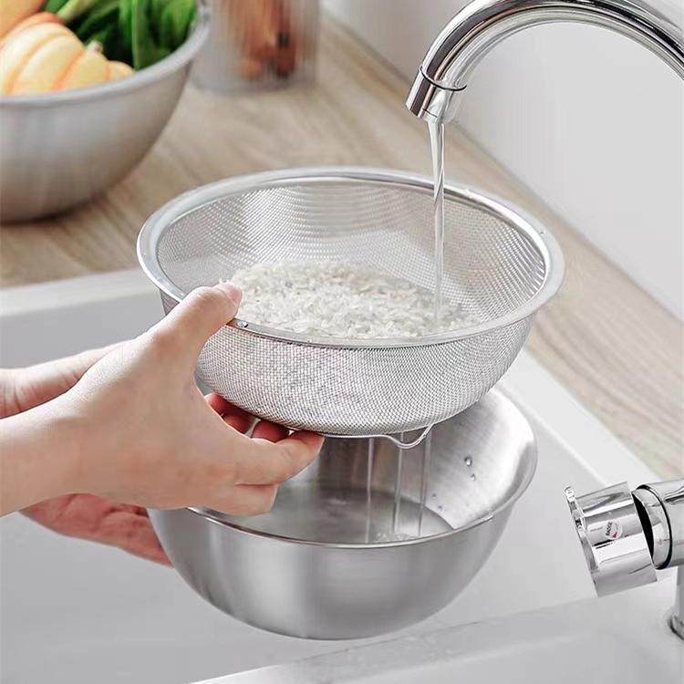 不锈钢沥水篮洗菜盆篓淘米神器滤水漏水洗米筛过滤网洗水果和面,淘宝优惠券,粉丝福利购,淘宝优惠卷