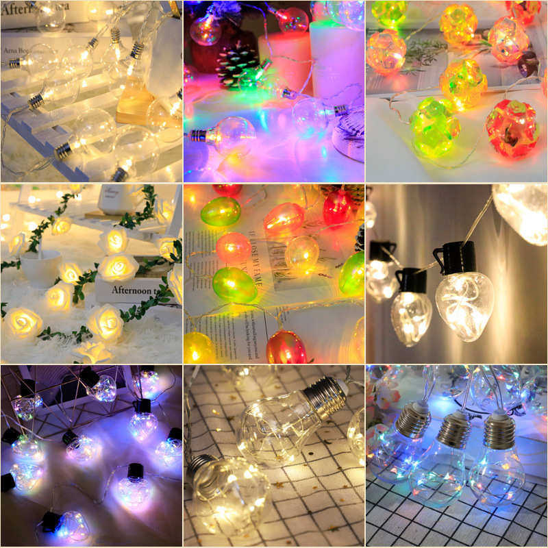 圣诞婚庆布置LED装饰灯串鲜花爱心铜线球泡插花彩灯钻石藤条闪灯,淘宝优惠券,粉丝福利购,淘宝优惠卷