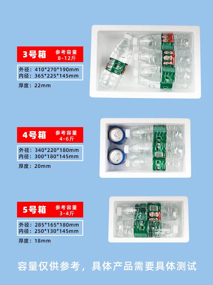 4TF1泡沫箱子保温箱快递4号水果保鲜冷藏种菜海鲜冷冻生鲜包装盒 - 图1