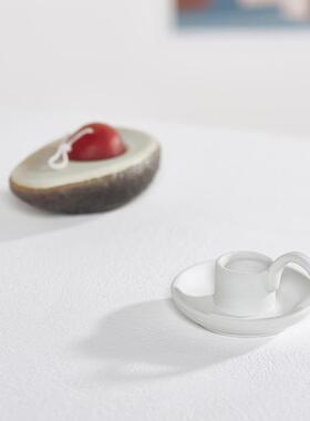 装in陶0077瓷烛台蜡烛北欧家居饰家用摆件民拍宿摄s道具白瓷