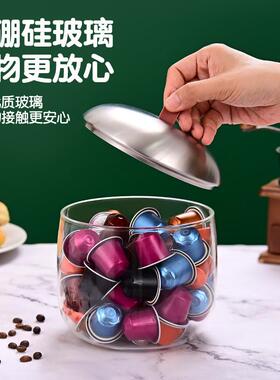 玻璃密封罐茶叶陈皮小青柑咖啡胶囊储存罐展示标本瓶收纳盒糖果罐