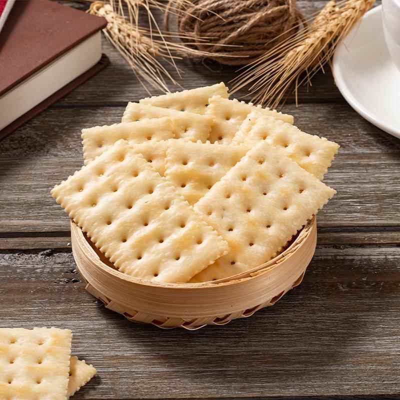 Peppito海盐味苏打饼干无添加蔗糖养胃孕妇早代餐咸味梳打饼零食