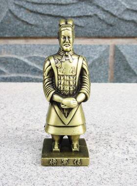 兵马俑铜车马摆件西安特色旅游纪念品中国风金属工艺品马车礼物品