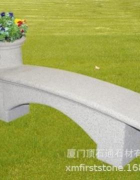 长条石凳庭院户外靠背椅天然石材公园石条凳广场大理石花岗岩石凳