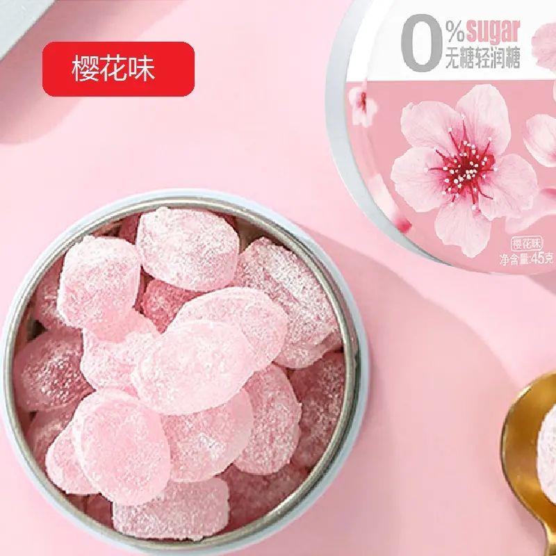 Woogie无糖润喉糖教师护嗓子口气清新樱花糖网红硬糖0脂肪清润糖