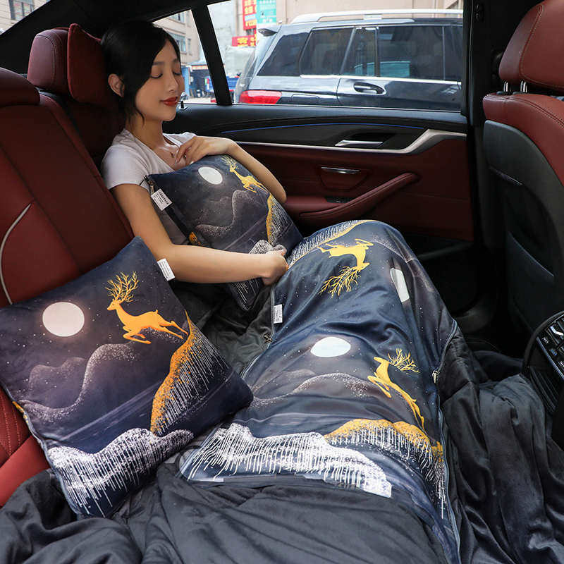 抱枕被子两用加厚二合一汽车用靠垫多功能午休毯办公室午睡枕头被,淘宝优惠券,粉丝福利购,淘宝优惠卷