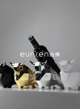关现简约创柜意酒红酒架摆件轻奢家BVR居客厅餐玄电视柜桌工艺品