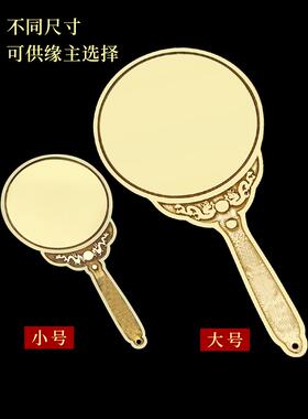 266.4cm神镜纯铜抛光十二生肖九宫八卦宫覆古手持铜镜家庭吉祥物