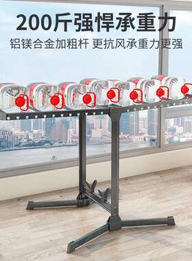 落地晾衣架阳台家用可全折叠移动不占地的铝合金凉衣架室内晒衣架