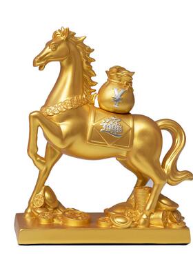 正品招财马摆件马有钱艺工品马上发装财摆件家用客厅酒柜办上公室