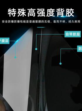 UV防爆玻璃贴膜 家用防紫外线建筑工程玻璃膜 100X100CM透明太阳