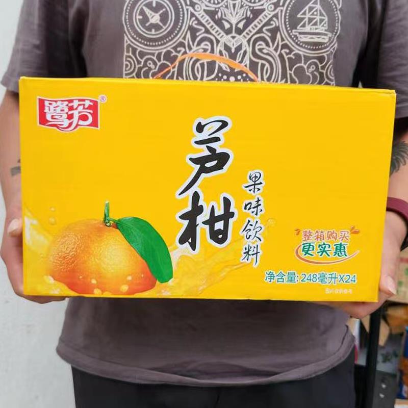 福建特产鹭芳芦柑饮料网红夏季儿时饮品纸盒装整箱24盒*248ml