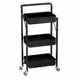 No installation folding kitchen storage rack floor-standing multi-layer vegetable basket baby supplies storage rack trolley movable