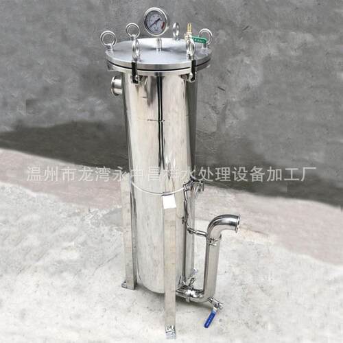 温州厂家供应润滑油过滤器柴油过滤DN50平盖法兰2号布袋式过滤器 - 图1