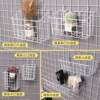 Hole board wall hanging accessories store mesh rack hanging basket wall hanging white trinkets iron storage white mesh