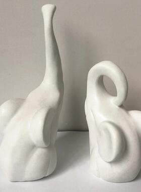 新款直销树脂工艺品情侣象摆件客厅书房饰品简约北欧装饰家居手工