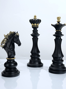 国际象棋展示柜装饰品装饰摆件