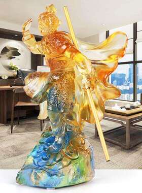 琉BSF璃齐书天大孙悟空摆件客厅房公办司公室电视圣柜玄关创意工