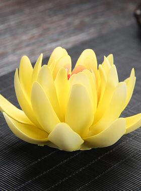 陶瓷手工莲花新中式线香座香茶插禅意家居客厅桌面饰品香薰炉摆件