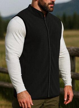 Q 27395 Men's stand collar vest 士立领马甲跨境速卖通亚