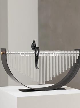 现代简约创意术感物造艺型摆件家居客厅样关板房间玄柜软装饰TPF