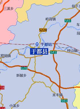 新款赣州市行政区划地图办公室挂画高清大尺寸可定制电子版城区图