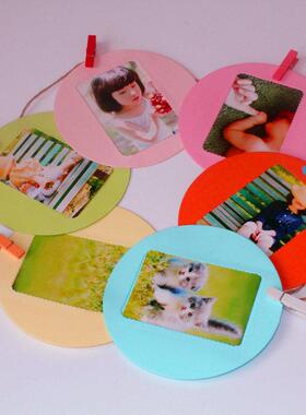 3-inch 6-piece colorful round creative photo frames, persona
