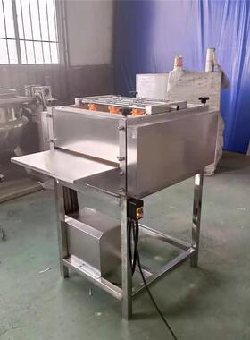全自动芭蕉叶清洗机荷叶毛辊洗叶机粽子叶双面毛刷清洗设备厂家