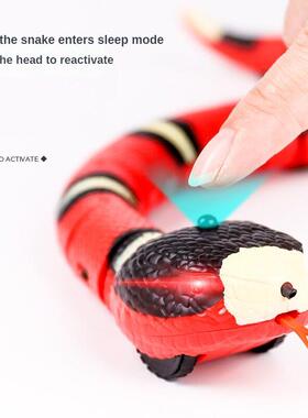 Smart Cat Toys Electric Tease Sensing Snake for Cats Interac