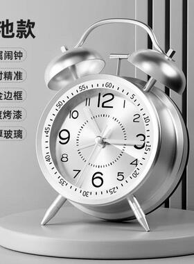 2025新款机械闹钟初高中学生老人专用起床神器强力叫醒充电小闹铃